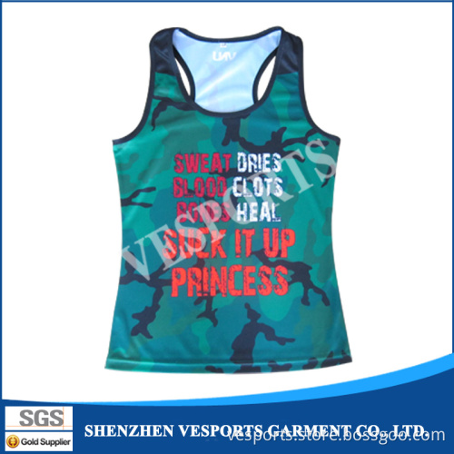 Custom Ladies Jogging Training Vest Printed
